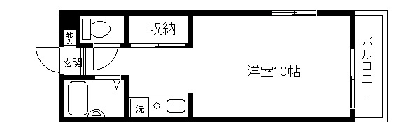 ピュアハイツ シンプルな間取り