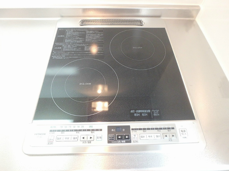 カーサ　フェリーチェ IH2口コンロ付きで料理も上達するかも！