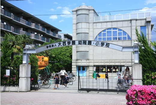 コーポ小杉 幼稚園：大西学園幼稚園・小学校　500m
