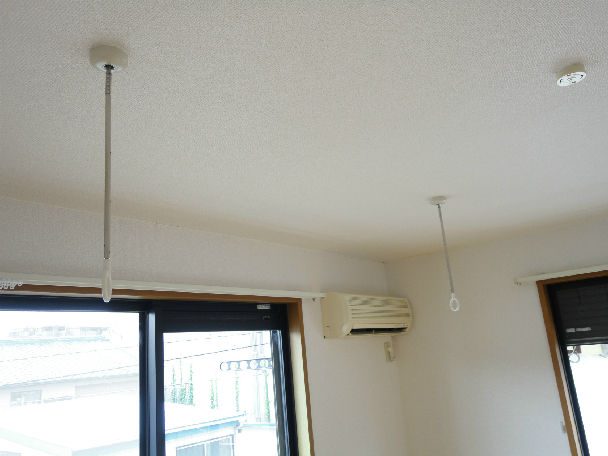 アーバンハイム 雨の日は室内に洗濯物が干せます